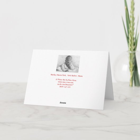 Hartley Mason Park - Vakantie Kaart - Vrede (Achterkant)