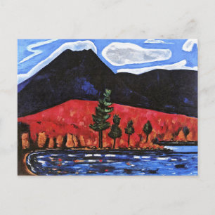 Hartley - Mount Katahdin, fine art painting Briefkaart