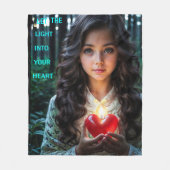 Hartlicht Fleece Deken (Voorkant)