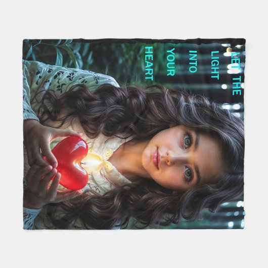 Hartlicht Fleece Deken (Voorkant (Horizontaal))