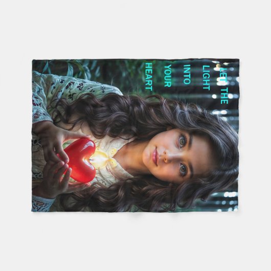 Hartlicht Fleece Deken (Voorkant (Horizontaal))