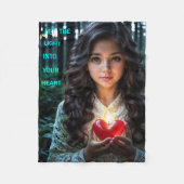 Hartlicht Fleece Deken (Voorkant)