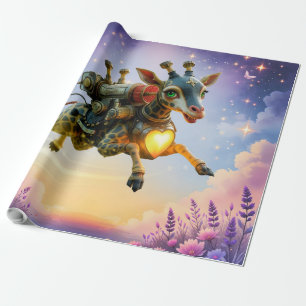 Hartlicht Reisiger van de Maanverlichte Hemel. Cadeaupapier