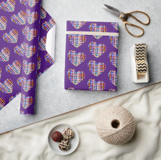 Hartlichten Cadeaupapier (Crafts)