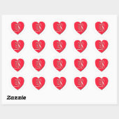 Hartliefde (8) oneindig ronde sticker (Vel)