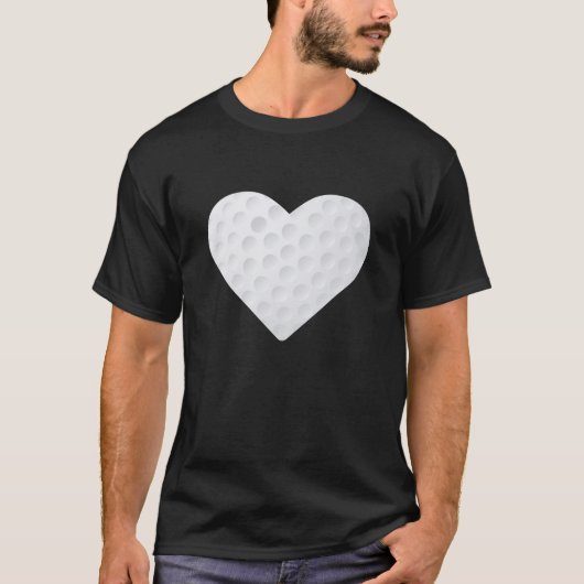 Hartliefde en live Golf T-shirt (Voorkant)