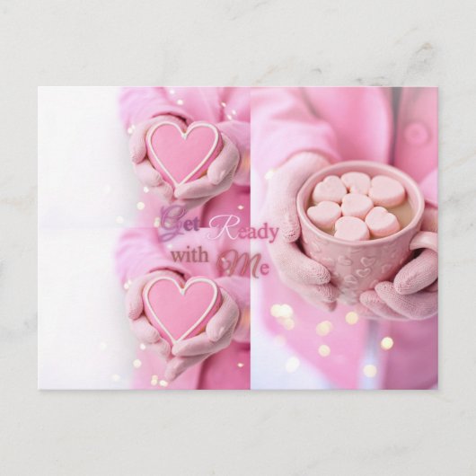 Hartliefde maak je klaar met mij briefkaart (Voorkant)