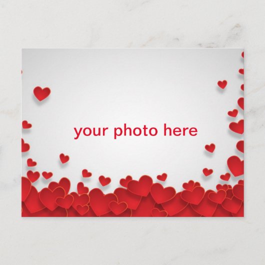 Hartliefde met foto briefkaart (Voorkant)