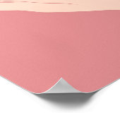 Hartliefde valentijn knipoogroze roze meisje poster (Hoek)