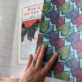 Hartliefhebbers schattig retro Valentijnsdag Inpakpapier Vel