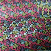 Hartliefhebbers schattig retro Valentijnsdag Inpakpapier Vel