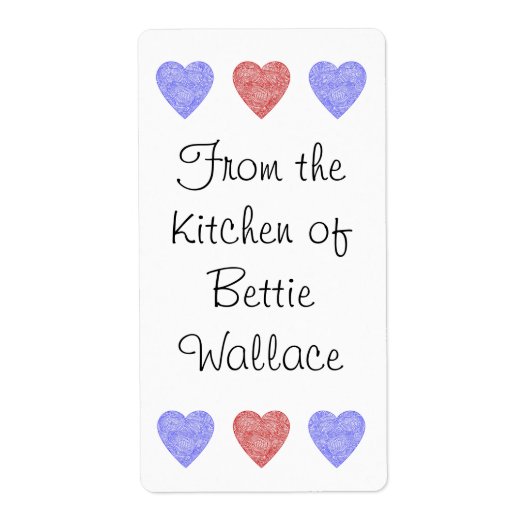 hartlijn etiket (Voorkant)