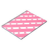 Hartlijnen roze laptop notitieboek (Linkerzijde)