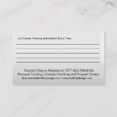 Hartlijnkaart Visitekaartje (Achterkant)