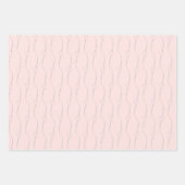 Hartlink op Misty Roos bruiloft Verloving Inpakpapier Vel (Voorkant)