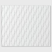 Hartlink op wit donkergrijs bruiloft Verloving Cadeaupapier (Vlak)