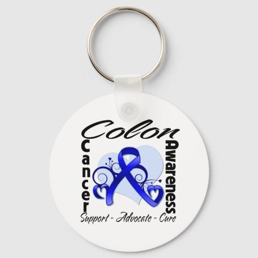 Hartlint - Colon Cancer Awareness Sleutelhanger (Voorkant)