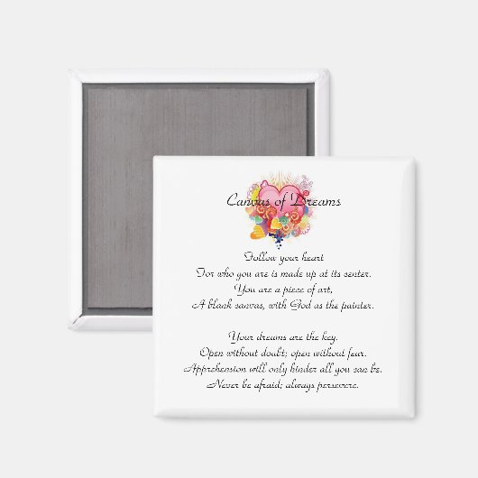 Hartmagneet Volg je hart Collectie Magneet (Voorkant / Achterkant)