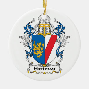 Hartman Family Crest Keramisch Ornament