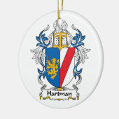 Hartman Family Crest Keramisch Ornament (Links)