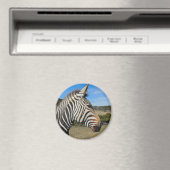 Hartmann's Zebra Profiel op Fossil Rim Magneet (Insitu (Vaatwasser))