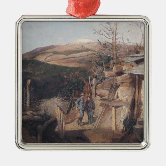 Hartmanswillerkopf, Uitzicht van Roche-Sermet, 191 Metalen Ornament (Voorkant)