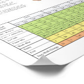 Hartmeridiaan Acupunctuurpunten Poster (Hoek)