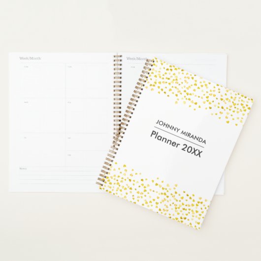 Hartmonogram Naam maand en week Planner (Display)