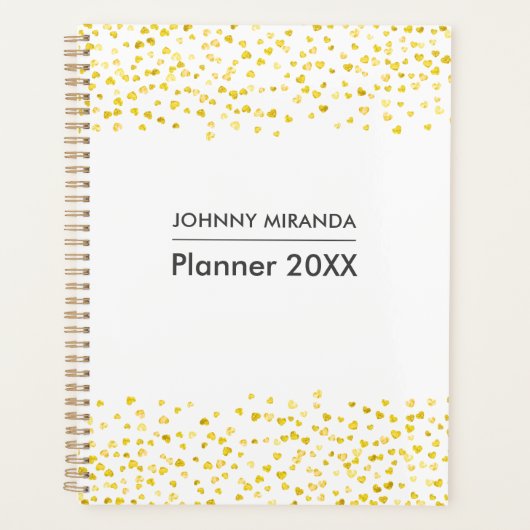 Hartmonogram Naam maand en week Planner (Voorkant)