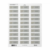 Hartmonogram Retouradres - Salie Etiket (Full Sheet)