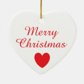 Hartmozaïeksnede. Vrolijk kerstfeest Ornament (Achterkant)