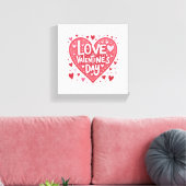 Hartmuur kunst canvas afdruk (Insitu (Woonkamer))