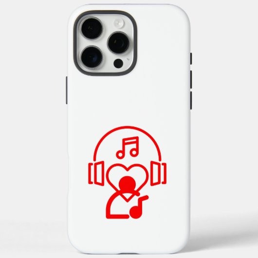 Hartmuziek Case-Mate iPhone Case (Achterkant)