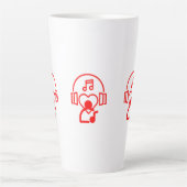 Hartmuziek Latte Mok (Voorkant)