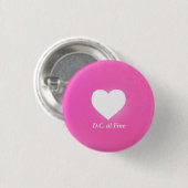 Hartmuziek Notatie Liefde Taal: D.C. al Fine Ronde Button 3,2 Cm (Voorkant /achterkant)