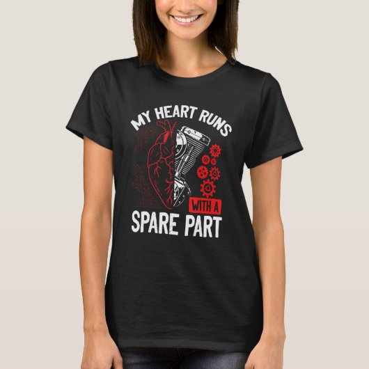 Hartomleiding Harttransplantatie Overlevende Open T-shirt (Voorkant)