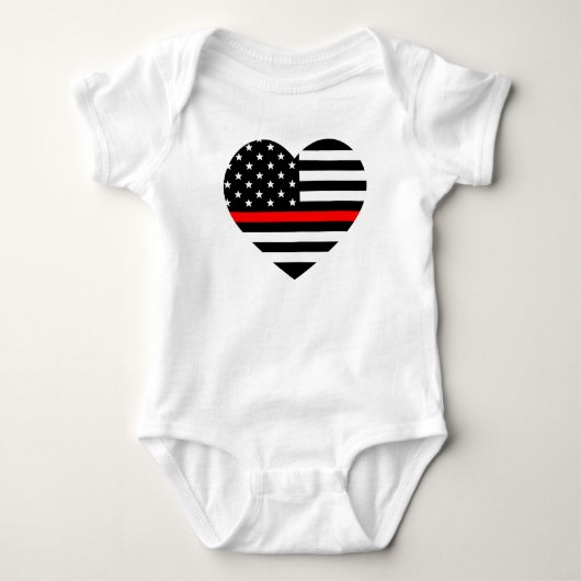 Hartondersteuning Brandweervlag Romper (Voorkant)