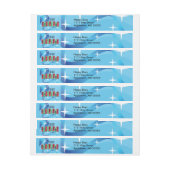 Hartontvanger, groen, rood, blauw adreslabel wikkel (Vel)