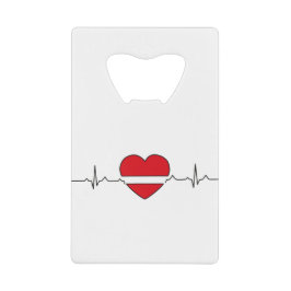 hartontwerp creditkaart flessenopener