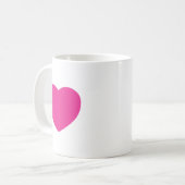 Hartontwerp, liefdesontwerp koffiemok (Voorkant links)