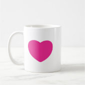 Hartontwerp, liefdesontwerp koffiemok (Links)