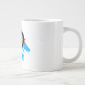 Hartontwerp met aanpasbare tekst grote koffiekop (Rechts)