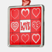 Hartontwerp Metalen Ornament (Links)