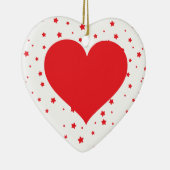 Hartontwerp - Pas uw eigen ontwerp aan Keramisch Ornament (Rechts)