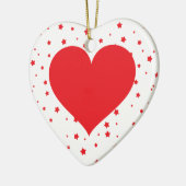 Hartontwerp - Pas uw eigen ontwerp aan Keramisch Ornament (Links)