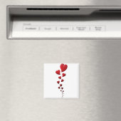 Hartontwerp, Valentijnsdag cadeau, cadeau voor BF, Magneet (Insitu (Vaatwasser))