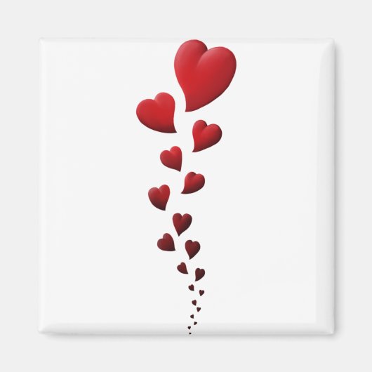 Hartontwerp, Valentijnsdag cadeau, cadeau voor BF, Magneet (Voorkant)