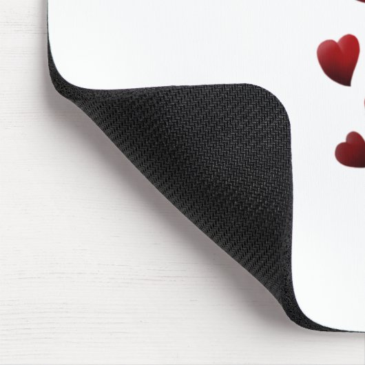 Hartontwerp, Valentijnsdag cadeau, cadeau voor BF, Muismat (Hoek)