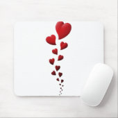 Hartontwerp, Valentijnsdag cadeau, cadeau voor BF, Muismat (Met muis)