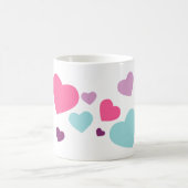 hartontwerp voor iedereen die van harten houdt koffiemok (Center)